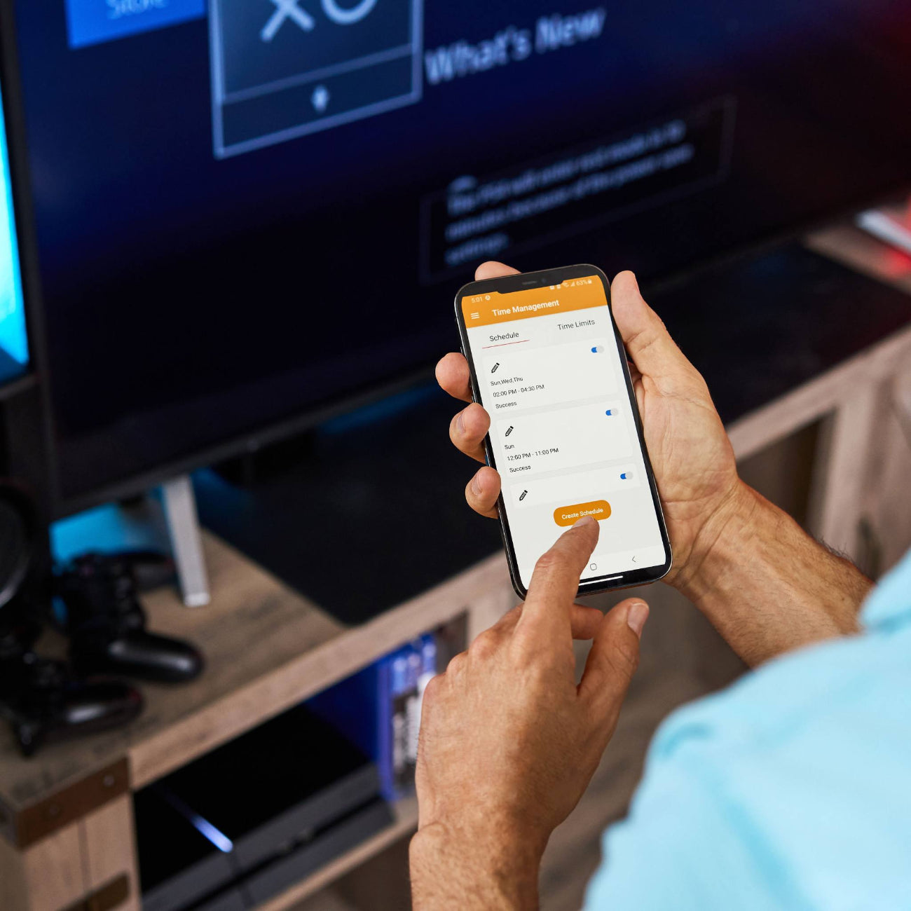 Image of Egis Control app.